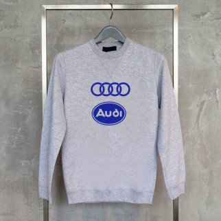 Чоловічий світшот з оригінальним принтом Push IT "Audi 1" S, Сірий L - Інтернет-магазин спільних покупок ToGether