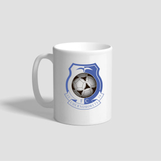 Білий кухоль (чашка) з логотипом футбольного клубу "Chernomorets" - Інтернет-магазин спільних покупок ToGether