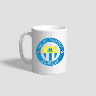 Білий гурток (чашка) з логотипом футбольного клубу "ФК Металург" - Інтернет-магазин спільних покупок ToGether