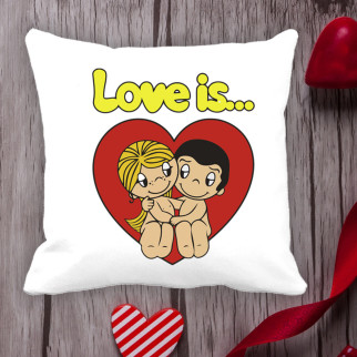 Подушка з принтом Love is "Любов це..." - Інтернет-магазин спільних покупок ToGether