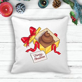 Подушка з новорічним принтом Подарунок "Merry Cristmas" - Інтернет-магазин спільних покупок ToGether