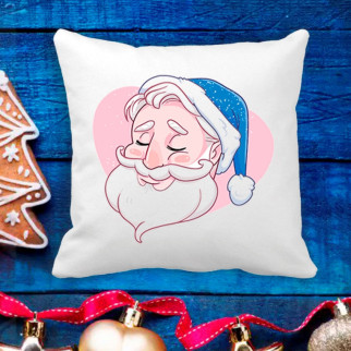 Подушка з новорічним принтом Дідусь Мороз - Інтернет-магазин спільних покупок ToGether
