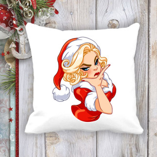 Подушка з новорічним принтом Мерилін Монро 7 - Інтернет-магазин спільних покупок ToGether