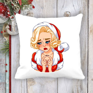Подушка з новорічним принтом Мерилін Монро 8 - Інтернет-магазин спільних покупок ToGether
