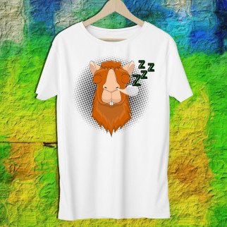 Чоловіча футболка з принтом Альпака "ZzZz" Push IT L, Білий - Інтернет-магазин спільних покупок ToGether