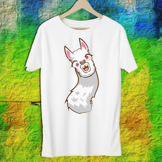 Жіноча футболка з принтом Альпака біла Push IT S, Білий - Інтернет-магазин спільних покупок ToGether