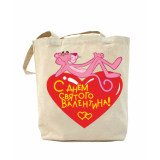 Еко-сумка, шоппер з принтом повсякденне З днем Святого Валентина - Інтернет-магазин спільних покупок ToGether