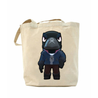 Еко-сумка, шоппер з принтом повсякденна Crow - Інтернет-магазин спільних покупок ToGether