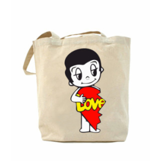 Еко-сумка, шоппер з принтом повсякденна Love is... чоловіча - Інтернет-магазин спільних покупок ToGether