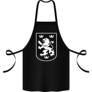 Фартух чорний кухонний з оригінальним принтом Division Galician - Інтернет-магазин спільних покупок ToGether