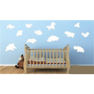 Вінілова інтер'єрна наклейка декор на стіну та шпалери «Хмари фантазії» з оракалу 150х150 - Інтернет-магазин спільних покупок ToGether