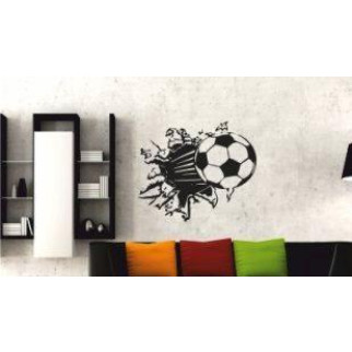 Вінілова інтер'єрна наклейка декор на стіну та шпалери «Футбольний м'яч» з оракалу - Інтернет-магазин спільних покупок ToGether
