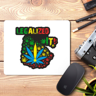 Килимок для миші з принтом "Legalized it!!!" - Інтернет-магазин спільних покупок ToGether