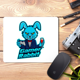Килимок для миші з принтом Заєць "Gamer Rabbit" - Інтернет-магазин спільних покупок ToGether