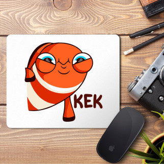 Килимок для миші з принтом "Рибка: КЕК" - Інтернет-магазин спільних покупок ToGether