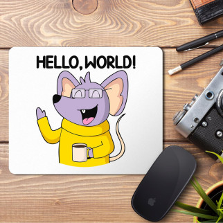 Килимок для миші з принтом "Hello, world!" - Інтернет-магазин спільних покупок ToGether