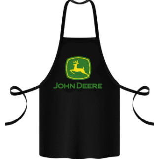 Фартух чорний кухонний з оригінальним принтом "John Deere" - Інтернет-магазин спільних покупок ToGether