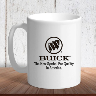 Білий кухоль з логотипом автомобіля "Buick5" - Інтернет-магазин спільних покупок ToGether