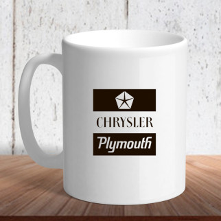 Білий кухоль (чашка) з логотипом автомобіля "Сhevrolet plymouth1" - Інтернет-магазин спільних покупок ToGether