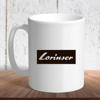 Білий кухоль (чашка) з логотипом автомобіля "Lorinser" - Інтернет-магазин спільних покупок ToGether