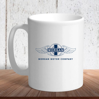 Білий кухоль (чашка) з логотипом автомобіля "Morgan Motors" - Інтернет-магазин спільних покупок ToGether