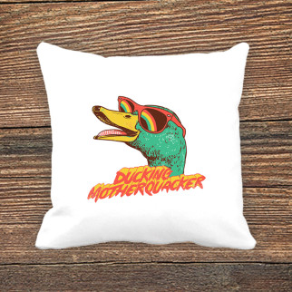 Подушка з принтом "Ducking mother quacker" - Інтернет-магазин спільних покупок ToGether