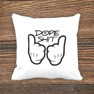 Подушка з принтом "Dope shit" - Інтернет-магазин спільних покупок ToGether