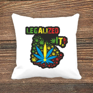 Подушка з принтом "Legalized it!!!" - Інтернет-магазин спільних покупок ToGether