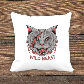 Подушка з принтом "Wild beast" - Інтернет-магазин спільних покупок ToGether