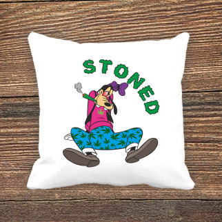 Подушка з принтом Гуффі "Stoned" - Інтернет-магазин спільних покупок ToGether