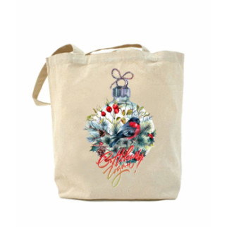 Еко-сумка, шоппер з принтом повсякденна Новий рік - Інтернет-магазин спільних покупок ToGether