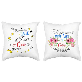 Парні декоративні подушки з принтом "LOVE (квіти)" - Інтернет-магазин спільних покупок ToGether