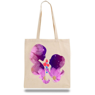 Еко-сумка, шоппер з принтом повсякденна "Мама і Дочка" - Інтернет-магазин спільних покупок ToGether