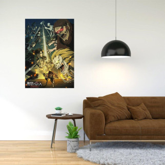 Плакат-постер з принтом "Attack on Titan - Вторгнення титанів (японська постапокаліптична манга) 10"     А3 - Інтернет-магазин спільних покупок ToGether