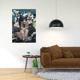 Плакат-постер з принтом "Bungo Stray Dogs - Проза бродячих псів (манга  аніме серіал) 10"     А3 - Інтернет-магазин спільних покупок ToGether