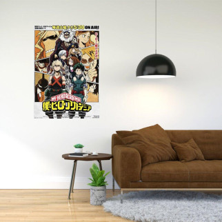 Плакат-постер з принтом "My Hero Academia - Моя геройська академія (манга  аніме) 5"     А3 - Інтернет-магазин спільних покупок ToGether