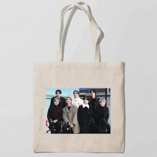 Еко-сумка, шоппер з принтом повсякденна BTS 5 - Інтернет-магазин спільних покупок ToGether