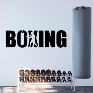 Вінілова інтер'єрна наклейка декор на стіну та шпалери «Boxing» з оракалу - Інтернет-магазин спільних покупок ToGether