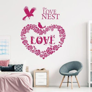 Наклейка на стіну «Любовне гніздечко» з оракалу - Інтернет-магазин спільних покупок ToGether