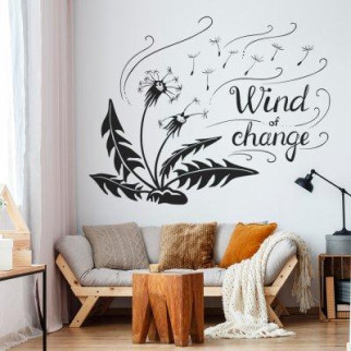 Вінілова інтер'єрна наклейка декор на стіну та шпалери «Вітер змін» з оракалу - Інтернет-магазин спільних покупок ToGether