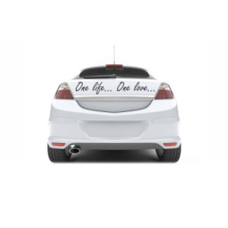 Наклейка на автомобіль "One life... One love..." з оракалу 73х13 - Інтернет-магазин спільних покупок ToGether