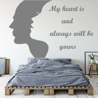 Вінілова інтер'єрна наклейка декор на стіну та шпалери «Моє серце» з оракалу 143х98 - Інтернет-магазин спільних покупок ToGether