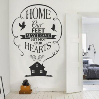 Вінілова інтер'єрна наклейка декор на стіну та шпалери «Наш дім» з оракалу - Інтернет-магазин спільних покупок ToGether