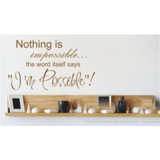 Наклейка на стіну "I'm possible" з оракалу - Інтернет-магазин спільних покупок ToGether