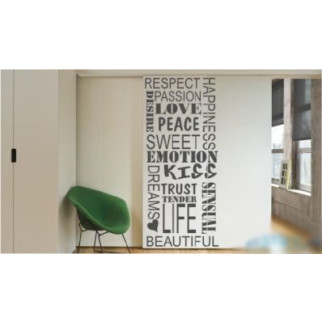 Вінілова інтер'єрна наклейка декор на стіну та шпалери «Sweet emotion» з оракалу - Інтернет-магазин спільних покупок ToGether