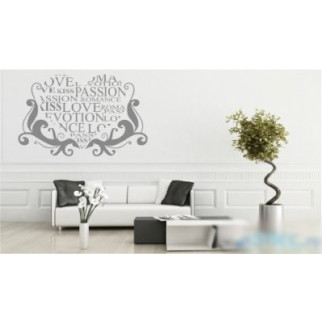Вінілова інтер'єрна наклейка декор на стіну та шпалери «Romance» з оракалу - Інтернет-магазин спільних покупок ToGether