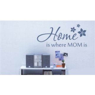 Наклейка на стіну "Home is where Mom is" з оракалу - Інтернет-магазин спільних покупок ToGether