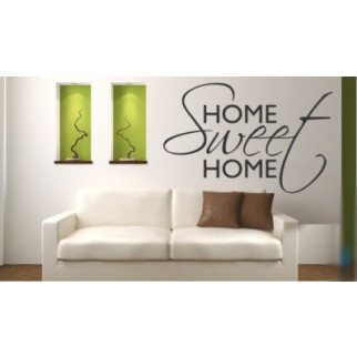 Вінілова інтер'єрна наклейка декор на стіну та шпалери «Home sweet home» з оракалу 93х60 - Інтернет-магазин спільних покупок ToGether