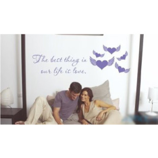 Вінілова інтер'єрна наклейка декор на стіну та шпалери «The best thing» з оракалу - Інтернет-магазин спільних покупок ToGether