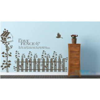 Наклейка на стіну "The Love Fence" з оракалу - Інтернет-магазин спільних покупок ToGether